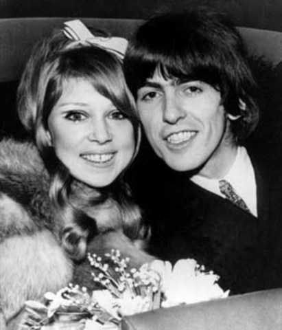 George Harrison and Pattie Boyd marry