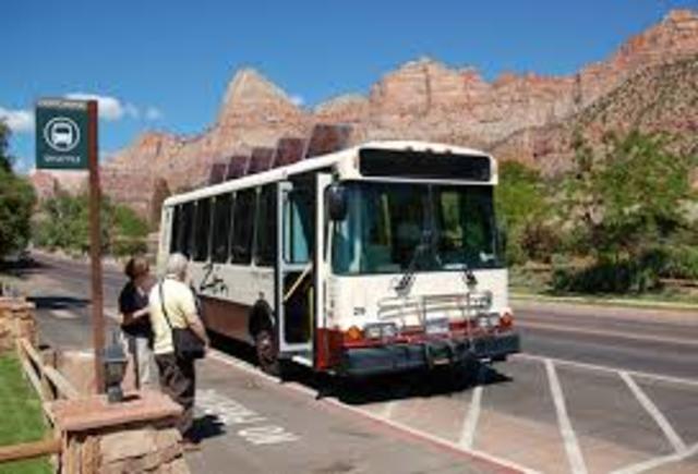 Zion Shuttle Bus 2000