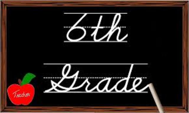 First Day of 6th Grade