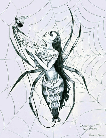 Arachne turns into a spider