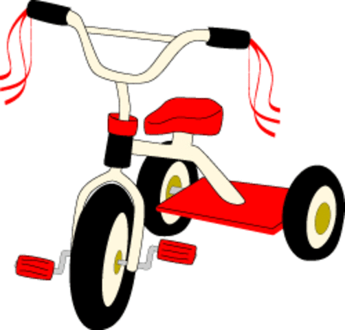 Learned to ride a tricycle (biosocial)
