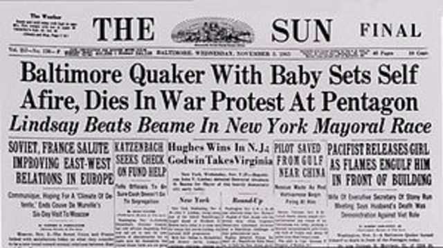 Anti-War Self-Immolation