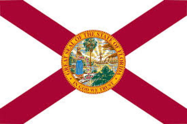 Florida becomes U.S state