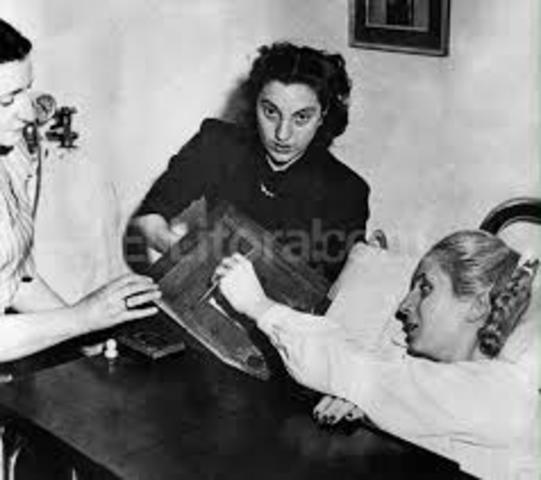Fallecimiento de Eva Duarte de Peron