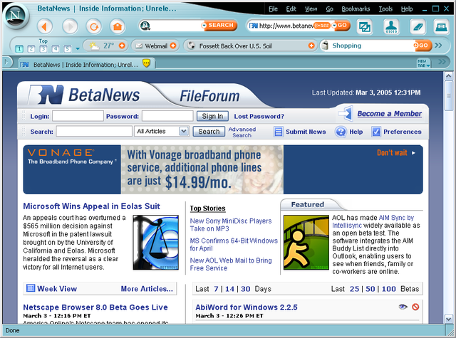 Web Netscape Navigator