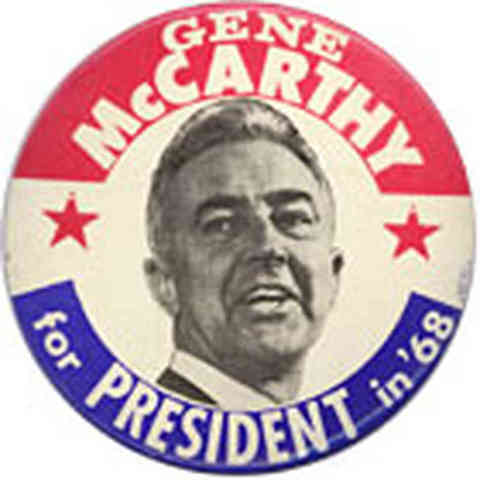Eugene McCarthy announces presidential campaign