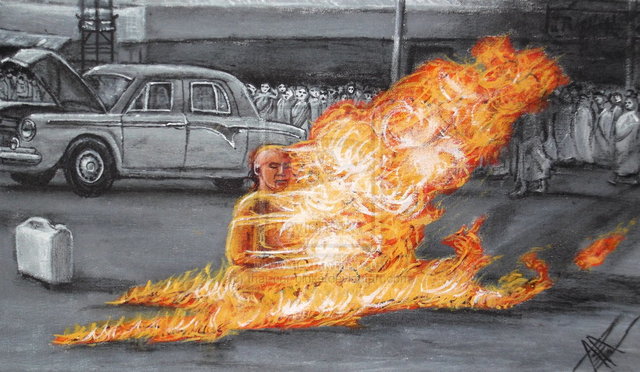 Buddhist Monks Self-Immolate