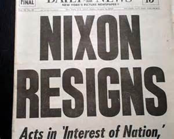 Nixon Resigns