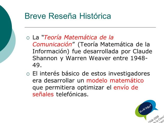 Teoria Matematica de la Comunicacion