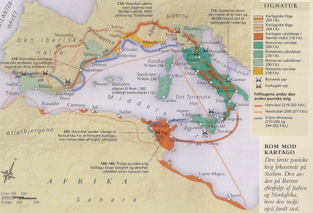 264-146 f.Kr.: De tre puniske krige