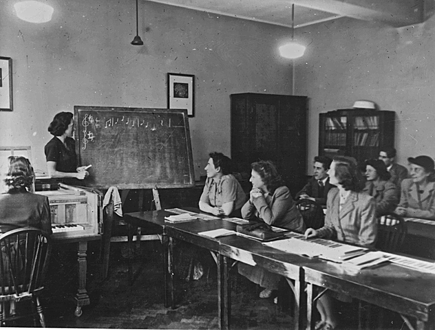 Women's Music Class and Ashbee Piano