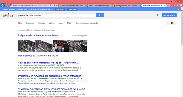 Iniciar la busqueda de información.