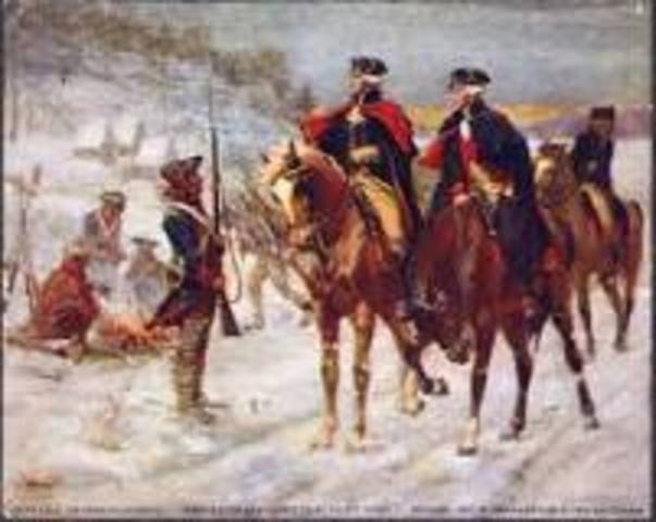 winter of valley forage in 1777