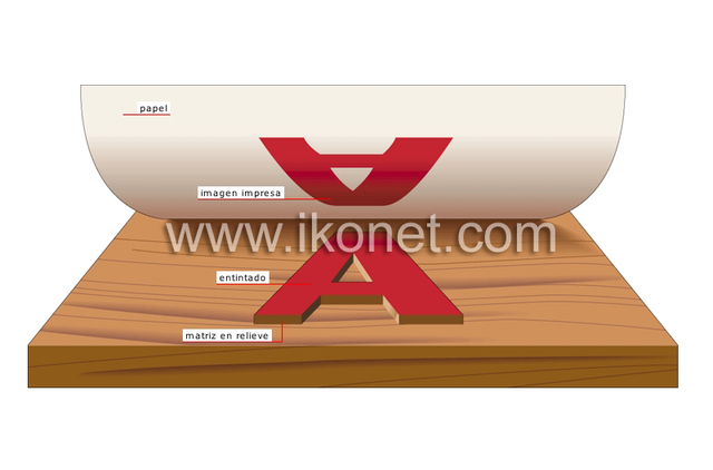 Siglo XX Impresion en relieve