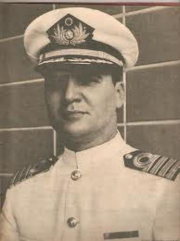 almirante Wolfgang Larrazábal boto de la oficina