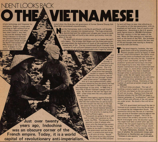 End of Indochina War