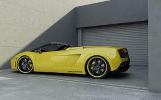 Production of Lamborghini Gallardo Spyder.