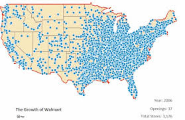 Wal-Mart becomes the world's largest retailer.