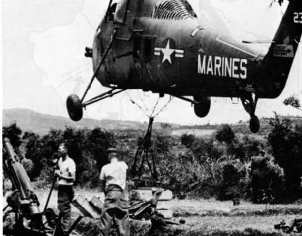 Operation Starlite became the first ground battle because of 5,500 U.S marines destroyed a strong hold