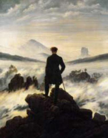 El caminante sobre el mar de nubes.