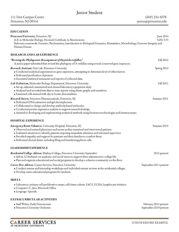 resume created