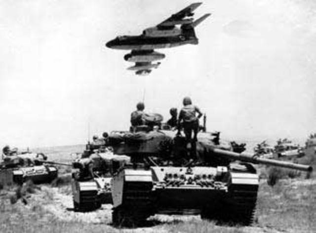 "Guerra dels sis dies " entre Israel i els estats àrabs del costat