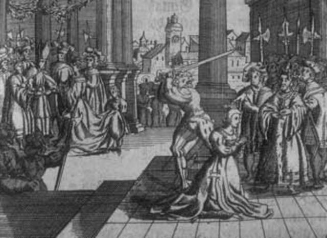 Anne Boleyn beheaded