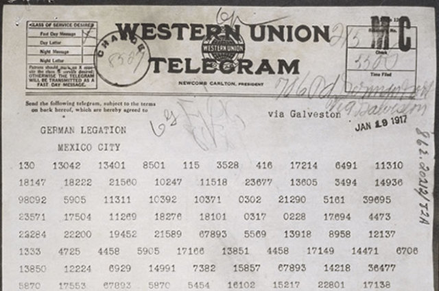 Zimmermann Telegram -- INTERCEPTED!