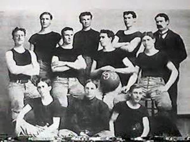 The first ever basketball team was the Kansas Jayhawks.