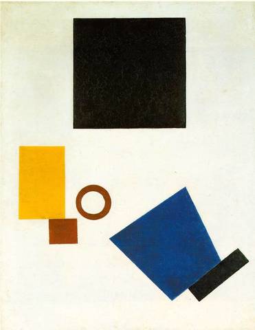 Malevich - Suprematistisch zelfportret in 2 dimensies