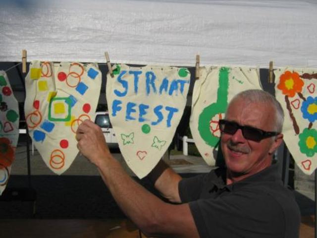 Straatfeest + papa Lindsey