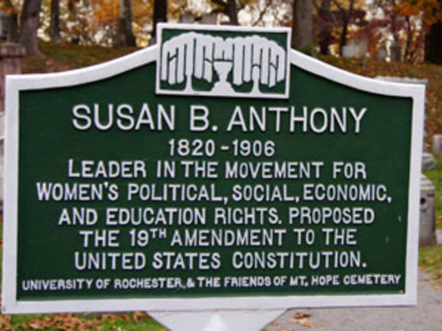 Susan B. Anthony dies