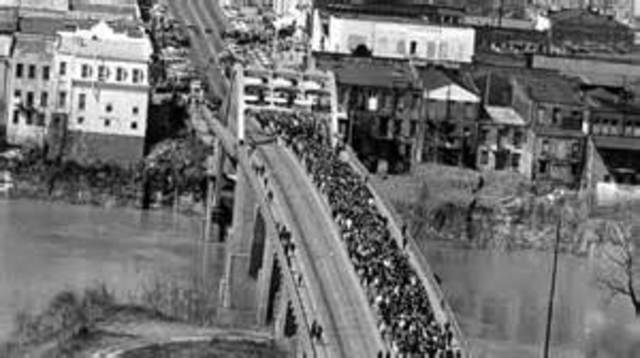 State troopers beat marchers