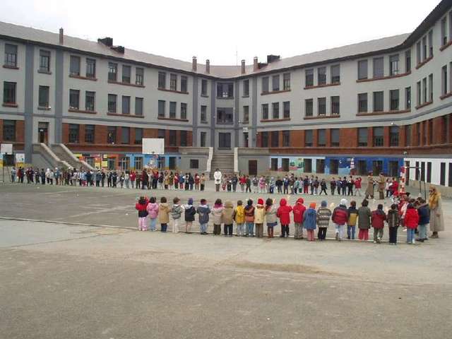 Primer día de colegio en el Claudio Sánchez Albornoz