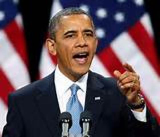 Barack Obama was elected President of the USA. He was the first black president of the American History.