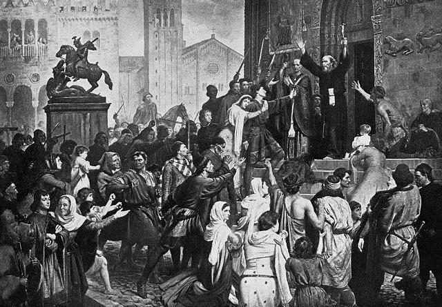 Peter the Hermit Leads the Peasants' Crusade