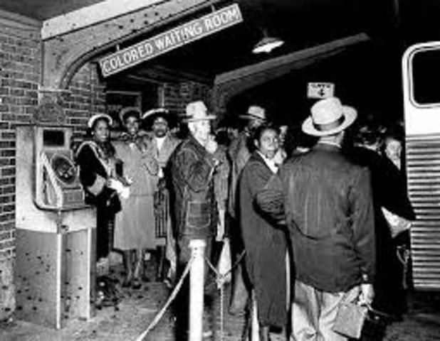 Outlawed Segragation in bus terminals