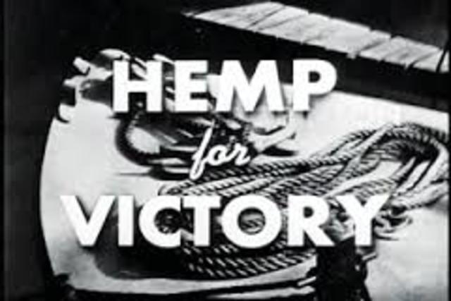 "Hemp for Victory" Encourages Americans to grow hemp for the war effort