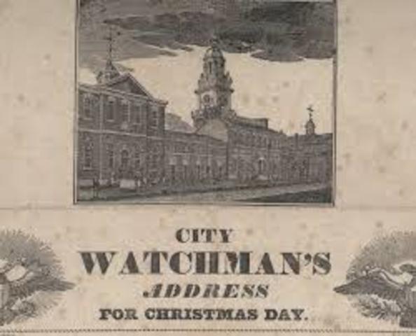 "Night Watchman" voluntary system established in Boston, MA