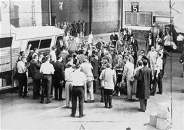 Freedom Riders attacked