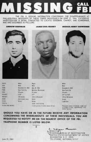 Three Civil Rights Workers Killed
