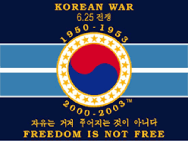 The Korean War ends