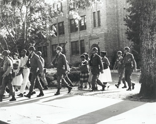 President Eisenhower Ordered Federal Troops to Enforce School Desegregation.