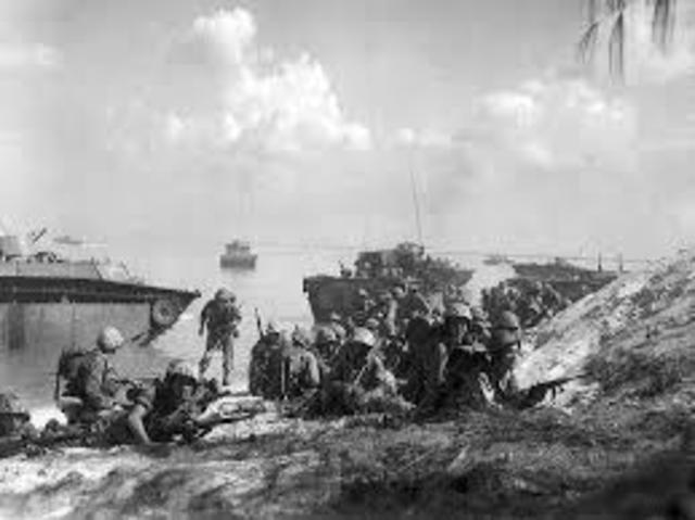 US Marines Land on Saipan