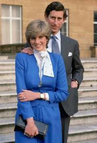 Princess Diana gets engaged to Prince Charles