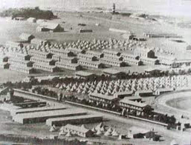 Chinese exclusion act was renewed and more strict: concentration of chinese in a street or camp