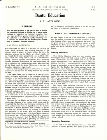 The Bantu Education Act (later renamed the Black Education Act)