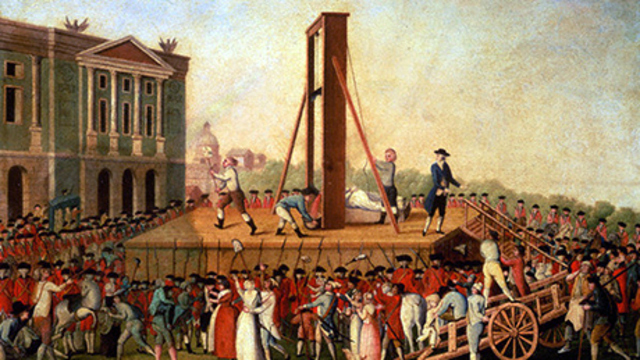 Re Luigi sedicesimo viene ghigliottinato