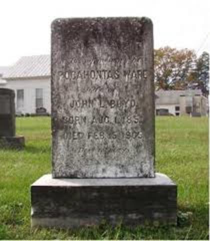 Pocahontas Dies