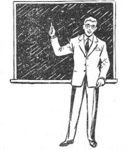 Start first teaching job.